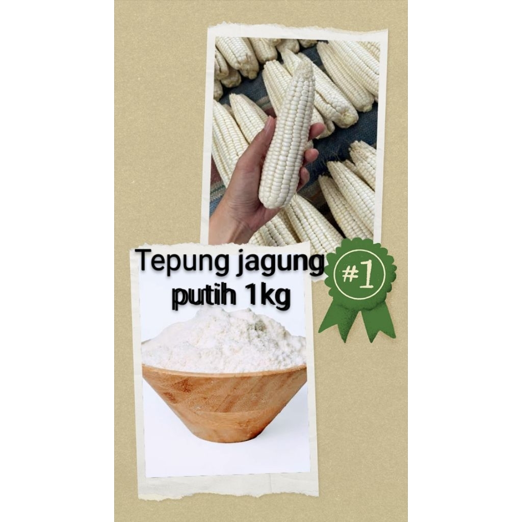 tepung jagung putih 1kg