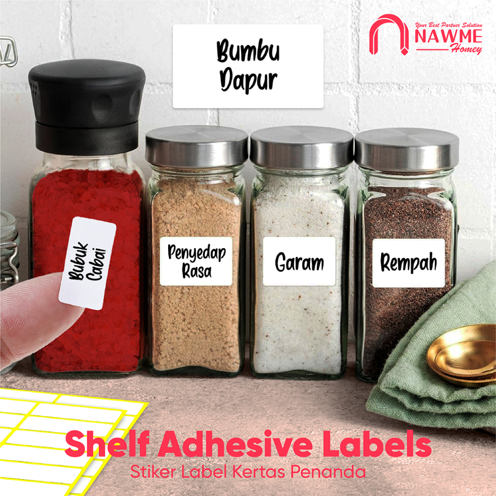 

Shelf Adhesive Moshi Sticker Paper Label Stiker Kertas Penanda Tempel Barang Dokumen Isi 7 Lembar