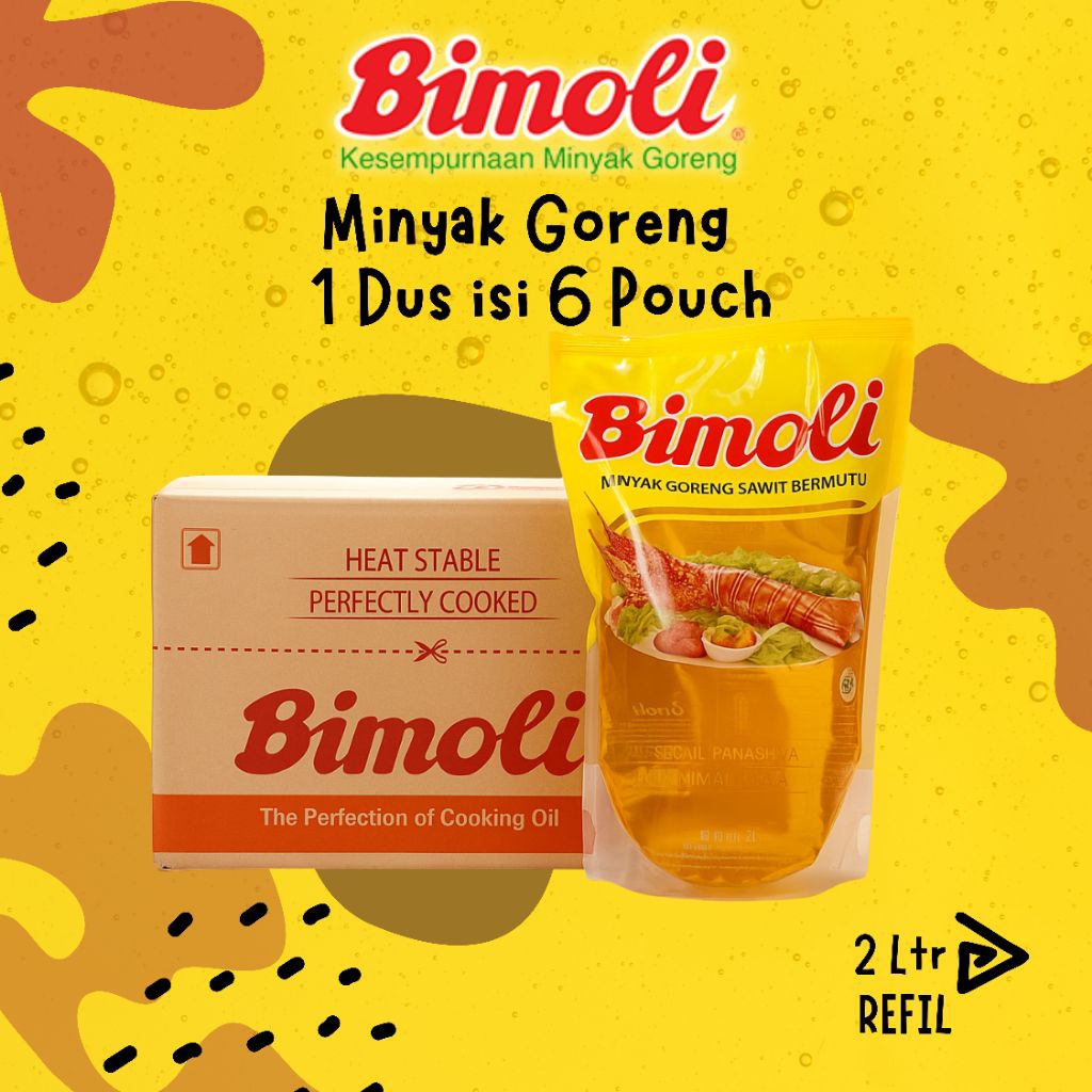 

Bimoli Minyak Goreng Bermutu 2L Reff 1 Dus isi 6 Pouch | Kesempurnaan Minyak Goreng