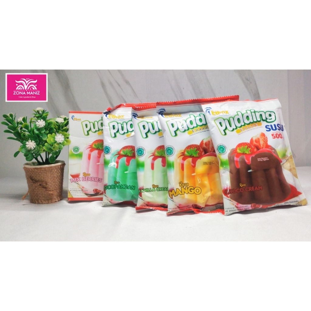 

Ethoz Pudding susu 100 gram 500 ml