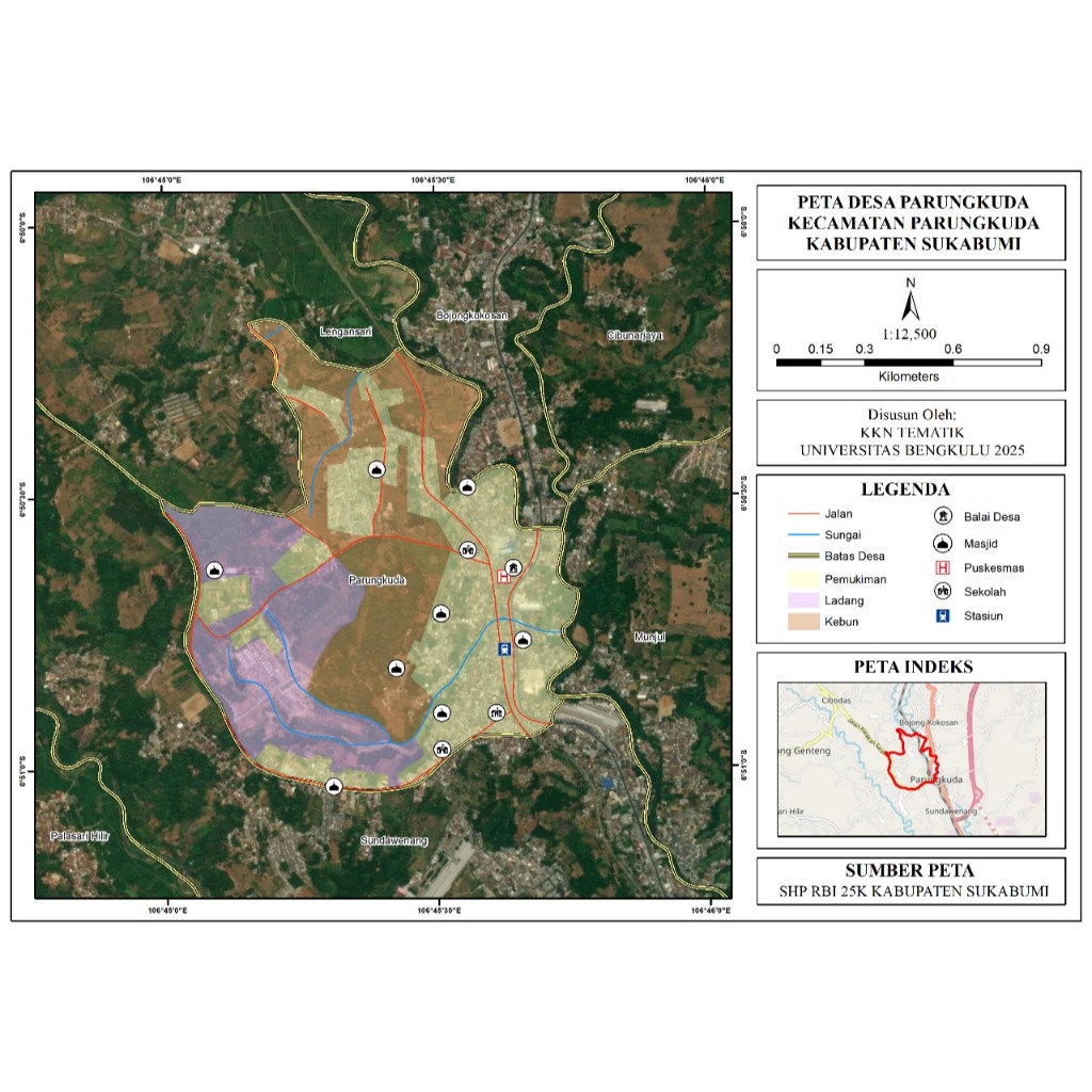 Jasa Pembuatan Peta Lokasi Penelitian atau Peta Topografi atau Peta Titik Sampel atau Peta Tematik