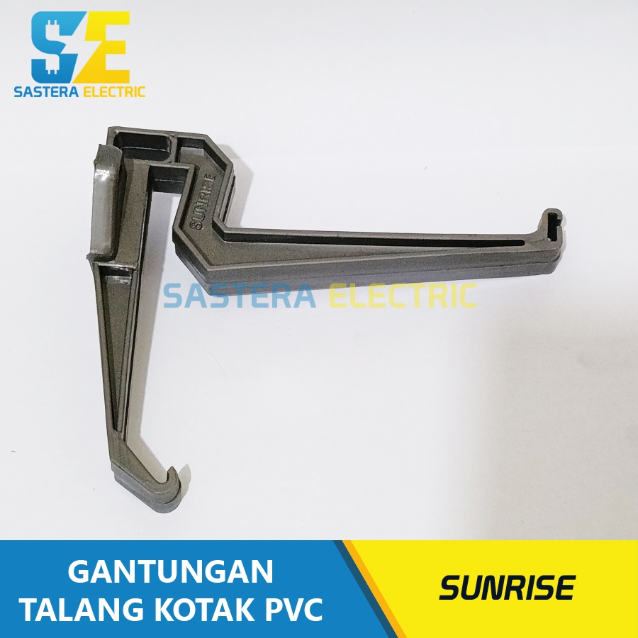 Gantungan Talang Air Kotak PVC Sunrise / Klem Talang Kotak / Penjepit Jepitan Talang Air Kotak PVC