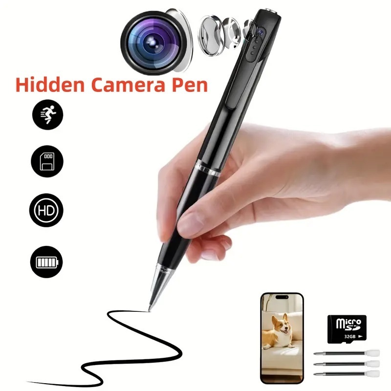 1080p HD Pena Kamera Mini Kamera Mata-mata Pena Perekaman Kamera Tersembunyi Video Kamera Digital Re