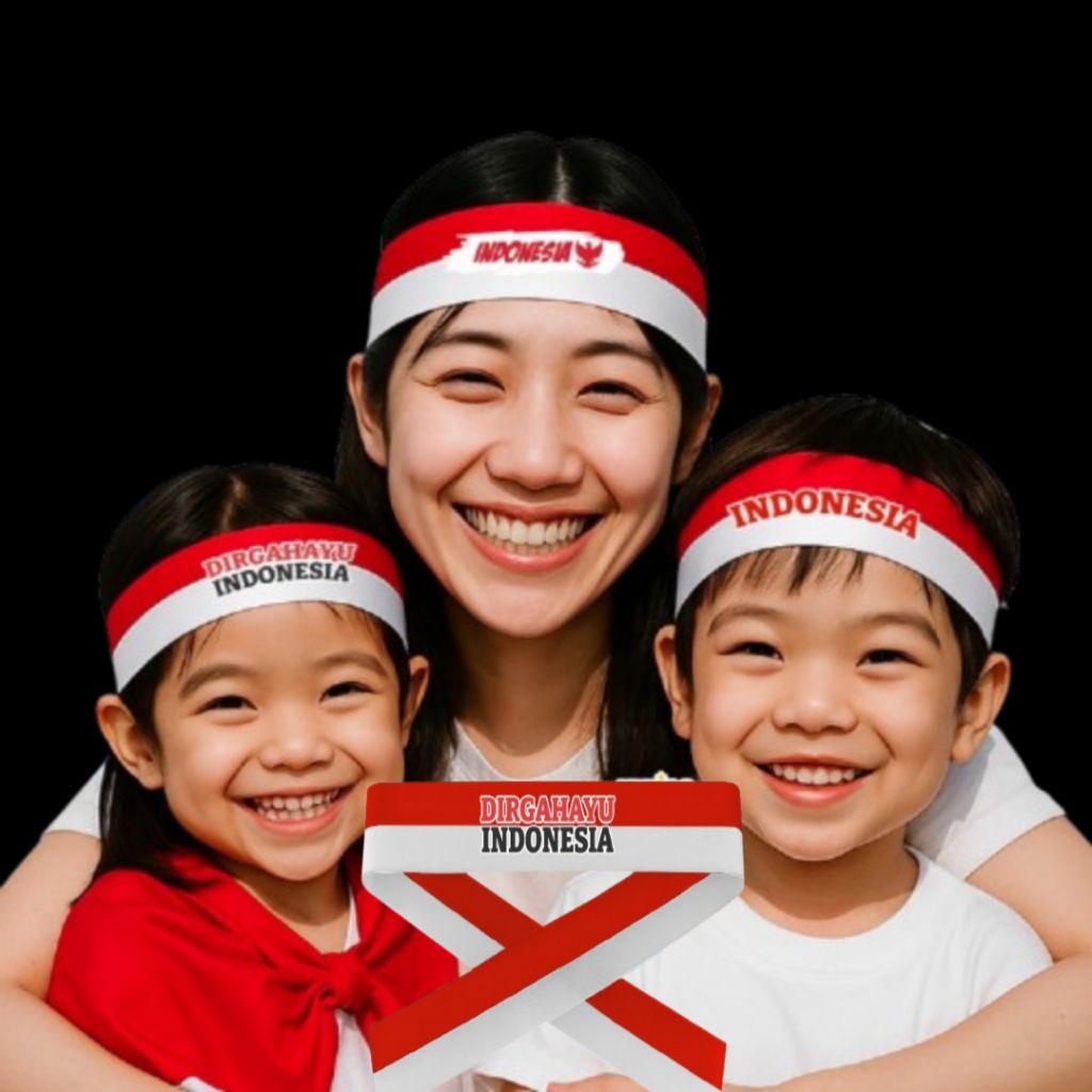 ikat kepala 17 agustus anak/ikat kepala remaja 17 agustus/ikat kepala dewasa 17 agustus
