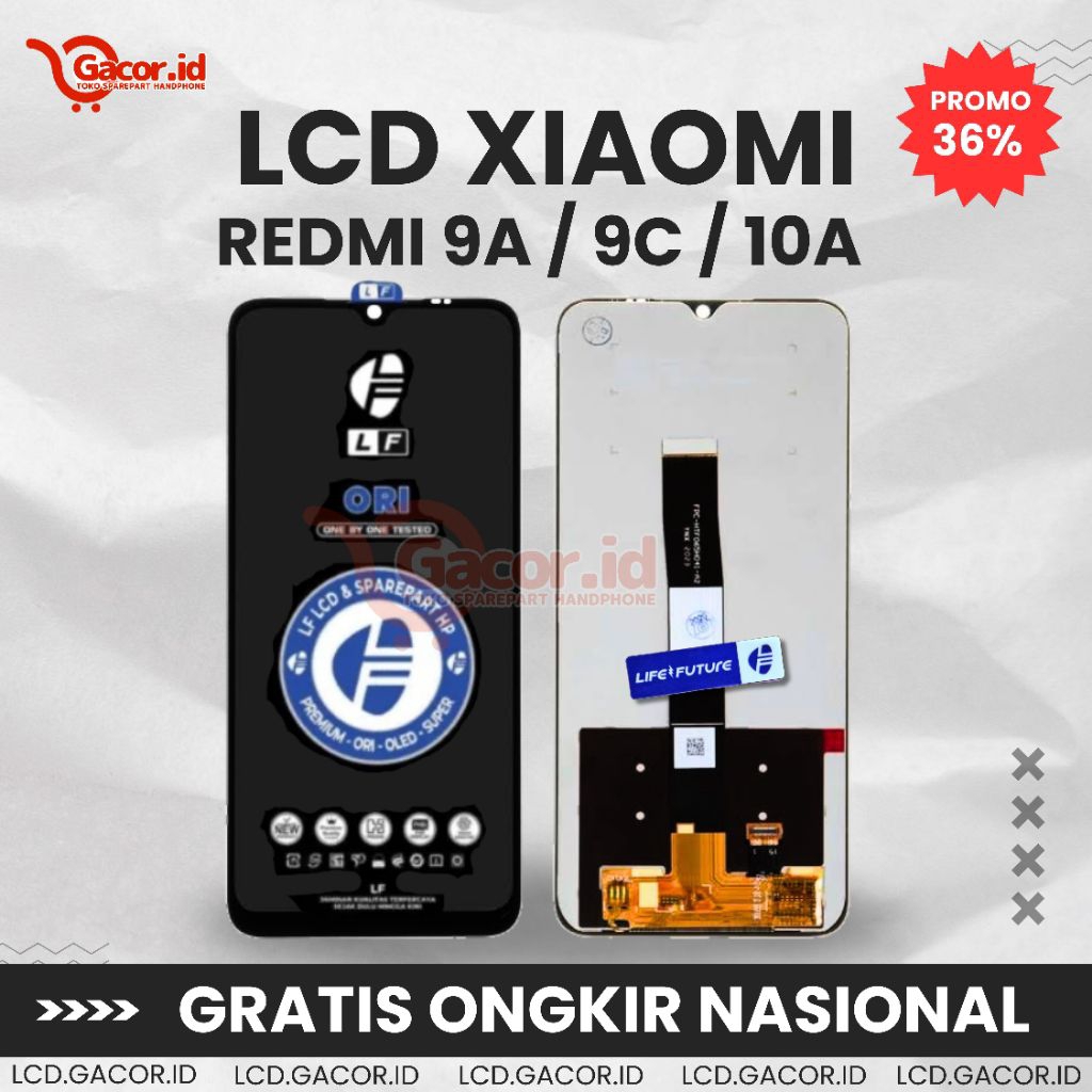 GACOR.ID - Lcd Xiaomi Redmi 9A / 9C / 10A Original Fullset Touchscreen Life Future - Lcd Handphone B