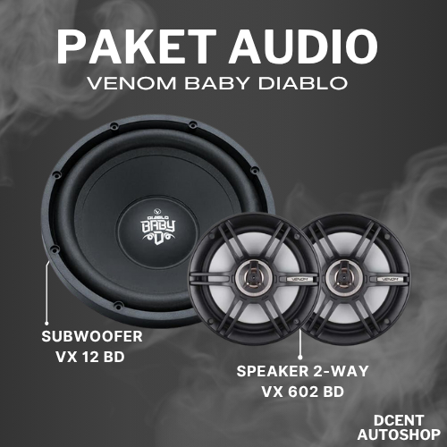 Paket Audio Mobil - Paket Audio Venom Baby Diablo - Paket Venom Murah - Paket Audio Murah - 100% Ori