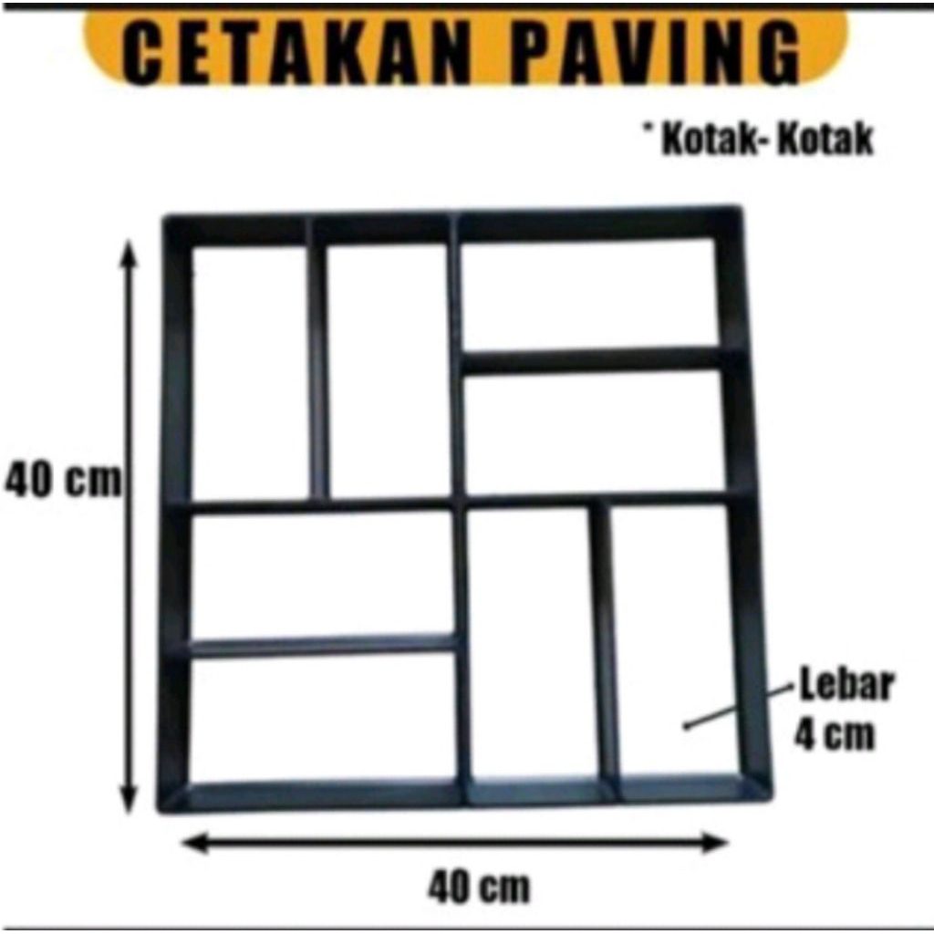 Alat Pencetak paving block Bahan BESI HOLLOW