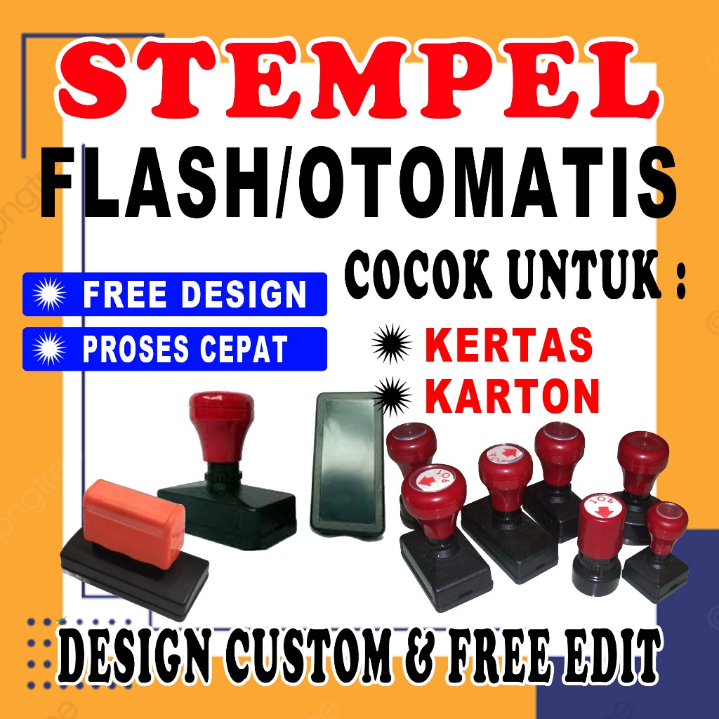 

STEMPEL WARNA FLASH/OTOMATIS
