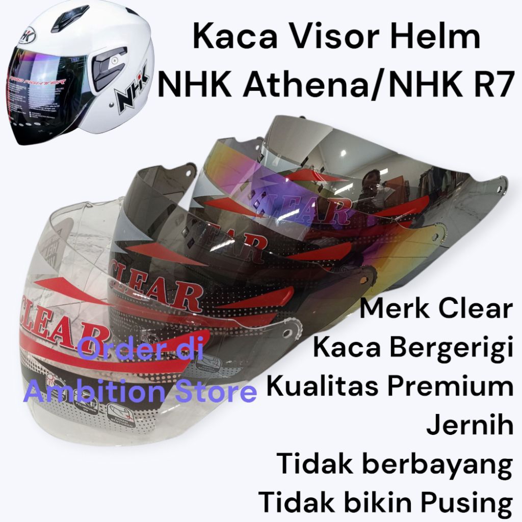 Kaca Visor Helm NHK Athena Kaca Helm NHK R7