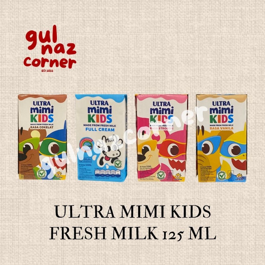 

[ FREE PACKING ] ULTRA MIMI KIDS 125 ML SUSU UHT FRESH MILK | SUSU ANAK KEMASAN MINI