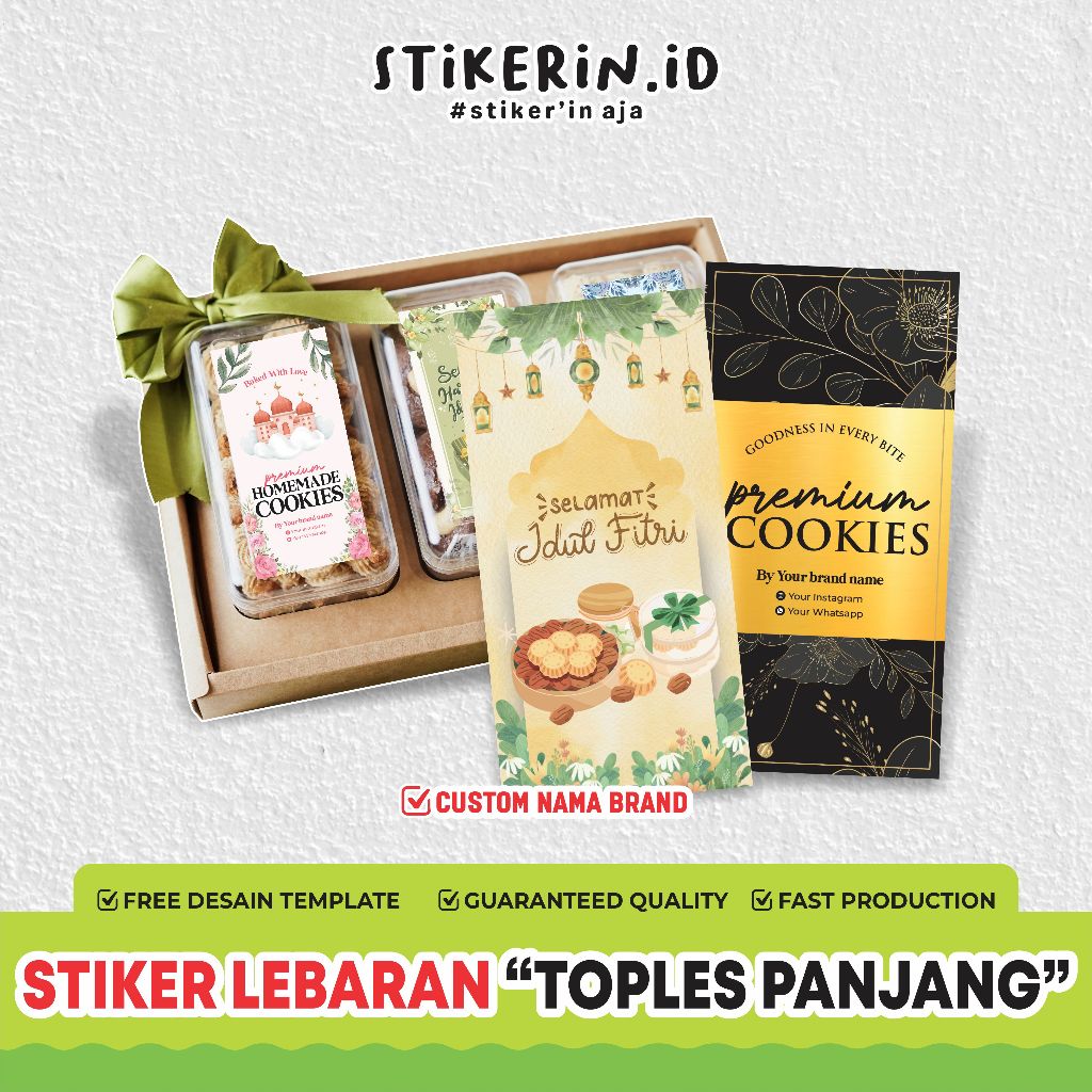 

( A3+ ) stiker toples lebaran / stiker toples 350gr / stiker segel / stiker segel box
