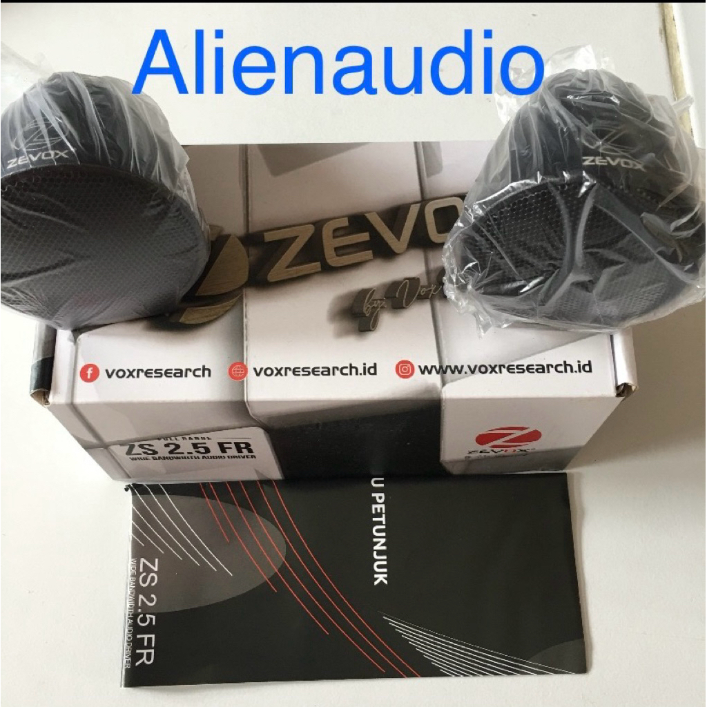 Fullrange speaker Zevox ZS 2.5 FR housing logam, ukurang 2.5 inch fullrange speaker