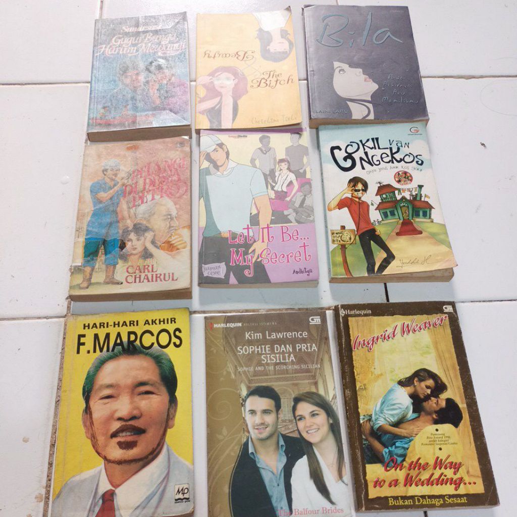 Novel Gugur bunga harum wangi. Beauty & the bifch. Bila pada akhirnya aku memilihmu. Pelangi di desa