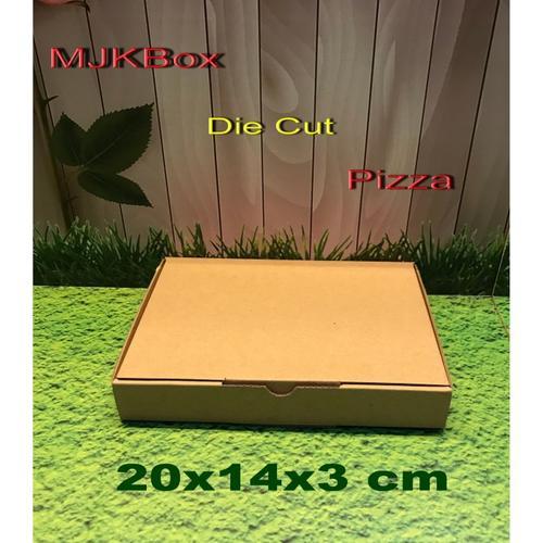 

kardus karton box uk 20x14x3 cm....Model Pizza, Baru Polos