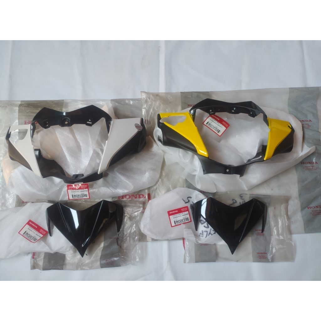 Batok Lampu set Visor Honda SUPRA X 125 New BATMAN original baru AHM 53205-KVL-N00