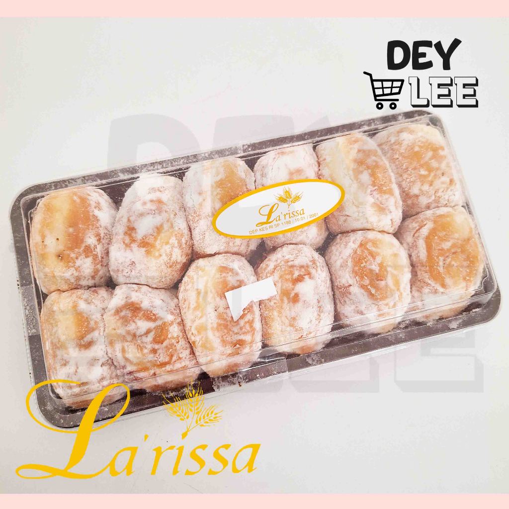 

LARISSA Donat Bomboloni Aneka Rasa per 1 box isi 12 pcs Halal Bandung