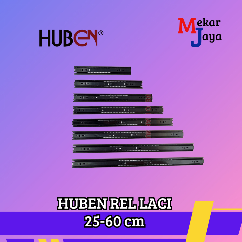 HUBEN REL LACI HITAM DOUBLE TRACK 25-60 cm