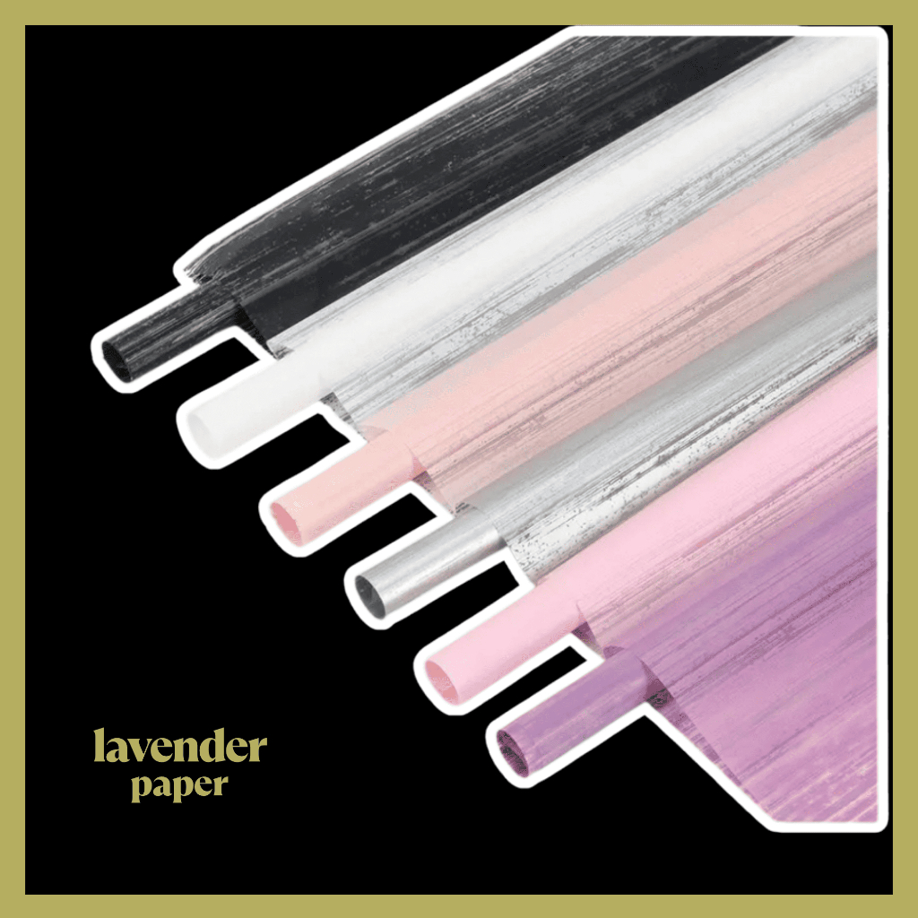 

Isi 20 LEMBAR Cellophane Kertas Buket Bunga Stripe Flower Wrapping Paper Bouquet KB110