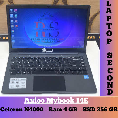 Laptop Mybook 14E Axioo Celeron N4000 - RAM 4 GB SSD 256 [ SECOND ]