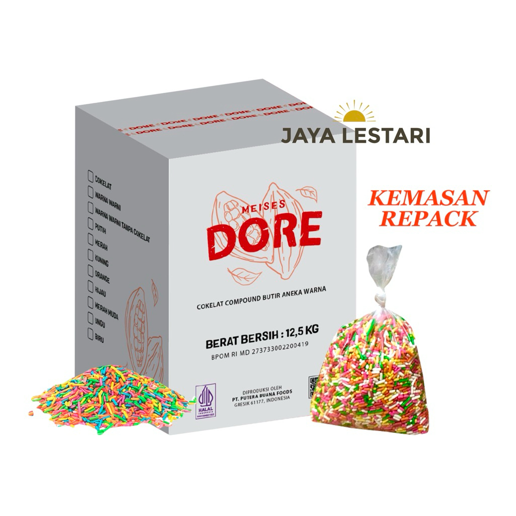 

Dore Meses Warna Warni Repack (250g, 500g, 1kg)