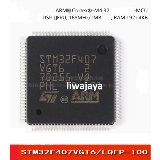 STM32F407VGT6 chip STM32 STM32F4 Original dan asli