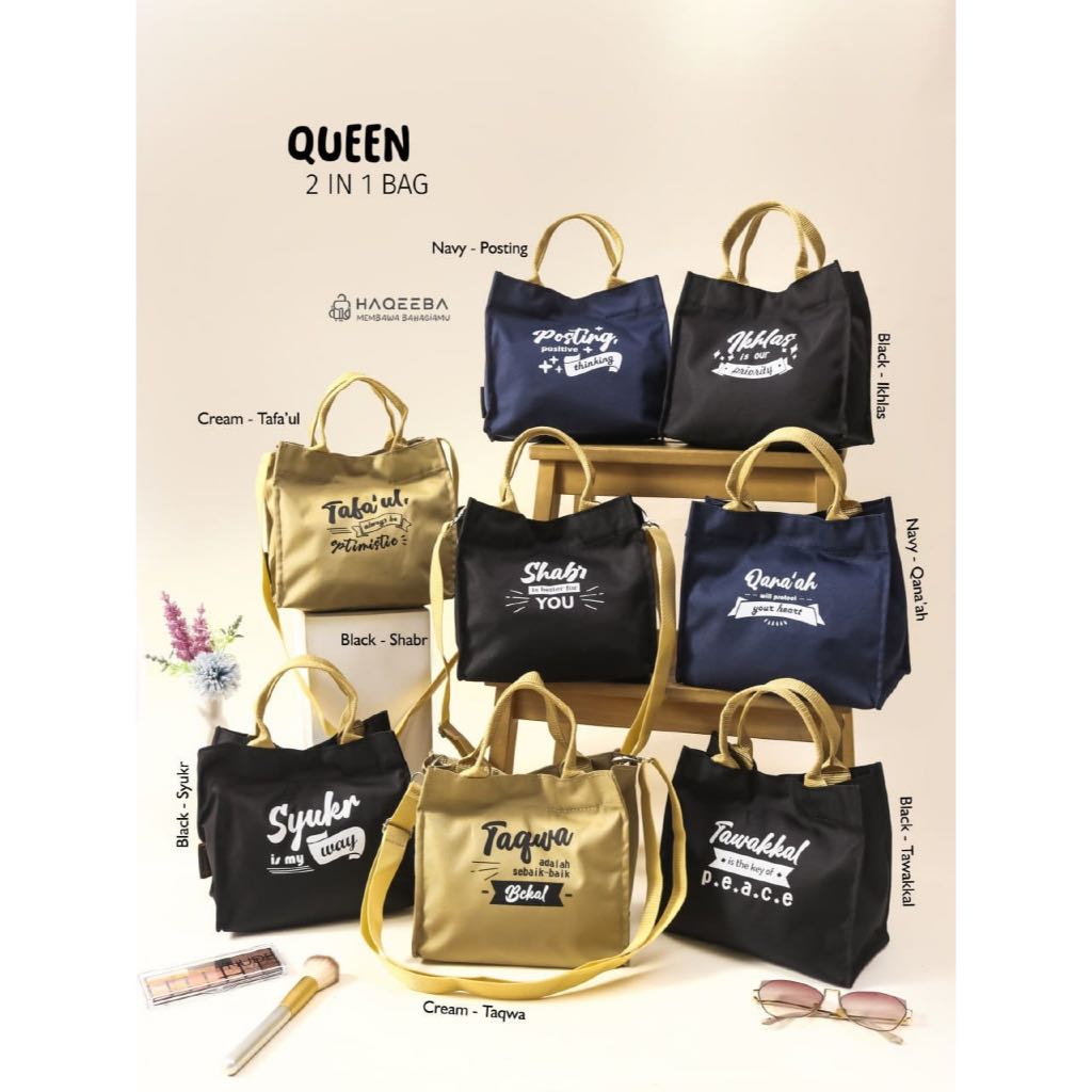 Queen 2 in 1 Bag by Haqeeba