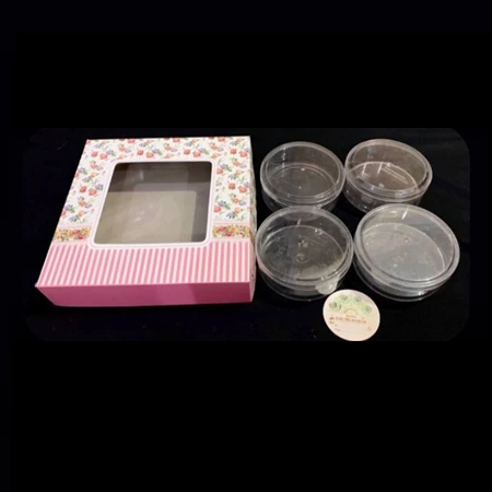 

Cake Box Motif Shabby Pink Ukuran 25x25x5 cm Dus Kotak Muat 4 Toples Kuker Bulat 250gr