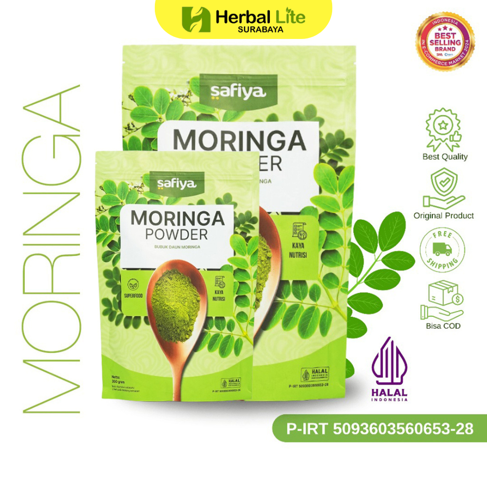 

Safiya Daun Kelor Moringa Bubuk 100% Murni Premium