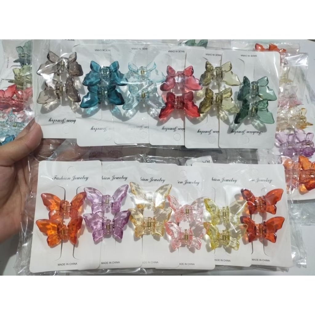 LUSINAN,jedai kupu-kupu set,jedai kupu" doff&warna warni