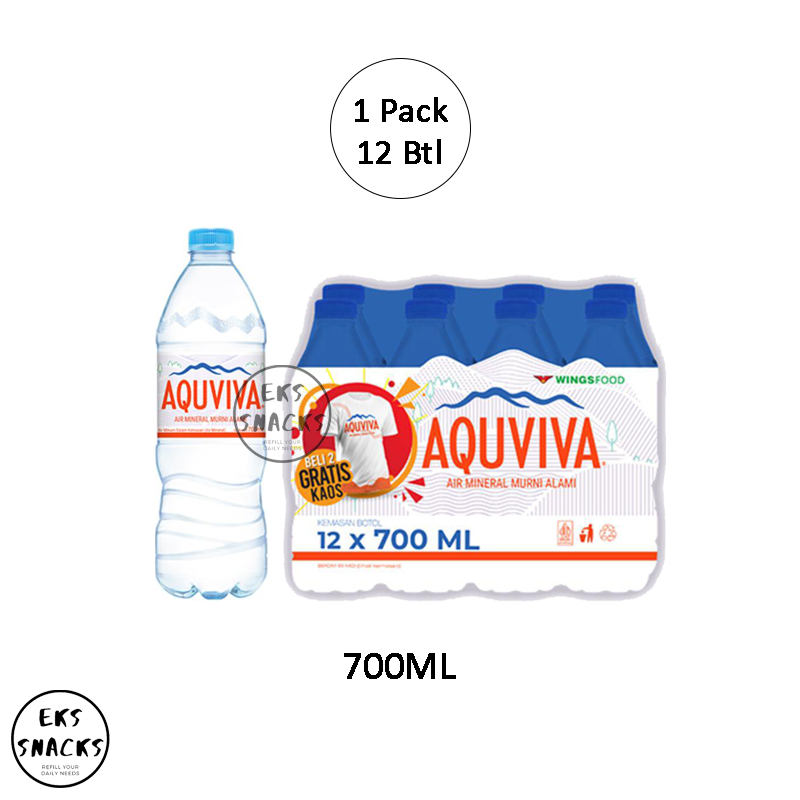 

Air Mineral AQUVIVA 700ML 1 Pack [1 Pack 12 Botol]