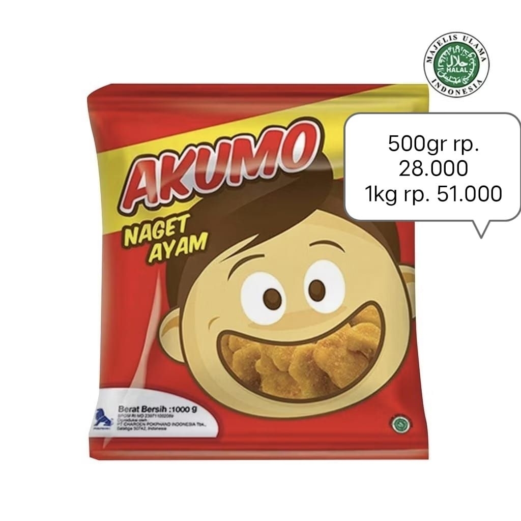 

akumo nuget ayam 1kg
