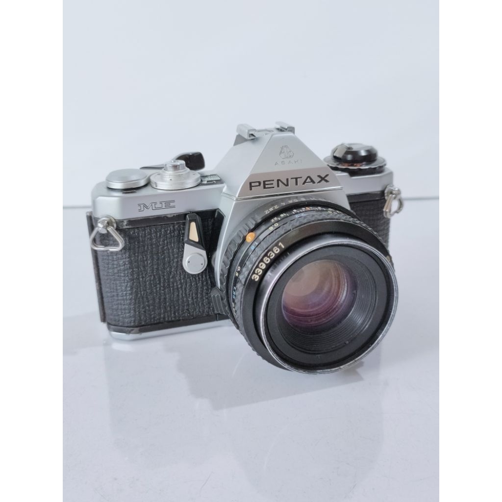 Kamera SLR analog vintage Pentax ME Asahi Japan lensa pix smc Pentax-A 50mm camera photo film koleks