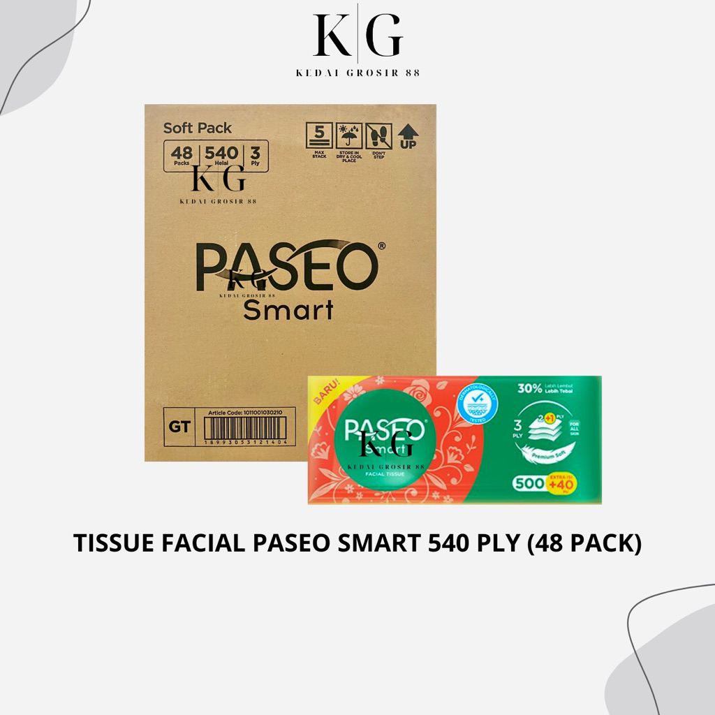 PASEO DUS - Paseo Smart Tissue Facial 540 PLY (48 PACK)