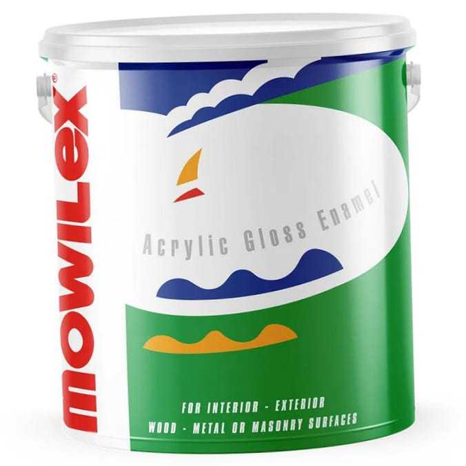 mowilex ACRYLIC ENAMEN 2,5 LITER WARNA PUTIH