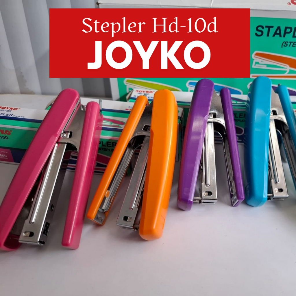 

Joyko - Stapler Hd-10D Ergonomis 5 Warna / Staples / Hekter