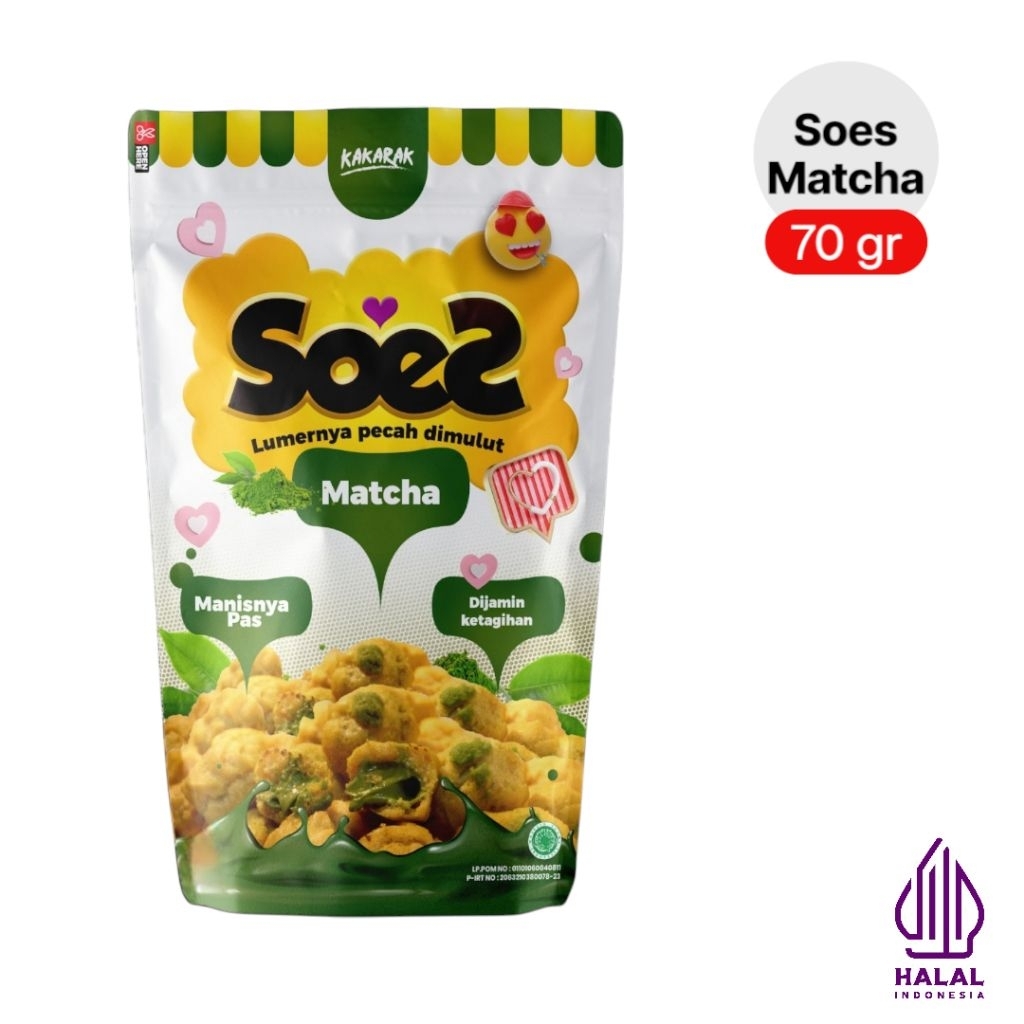 

Kue Soes Kering Kakarak 75gr - Matcha