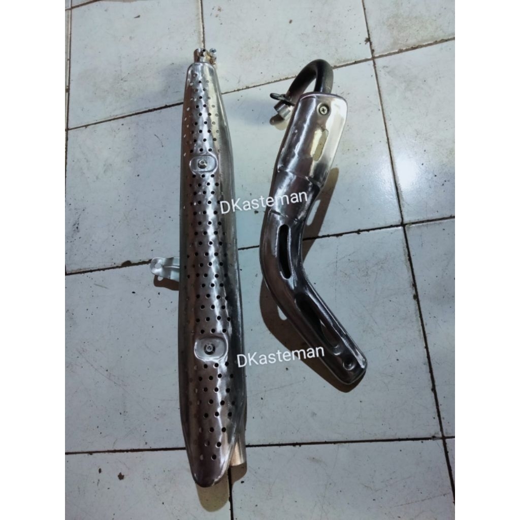 knalpot model honda ct 125  mentah pnp mesin kharisma, kirana, supra x 125