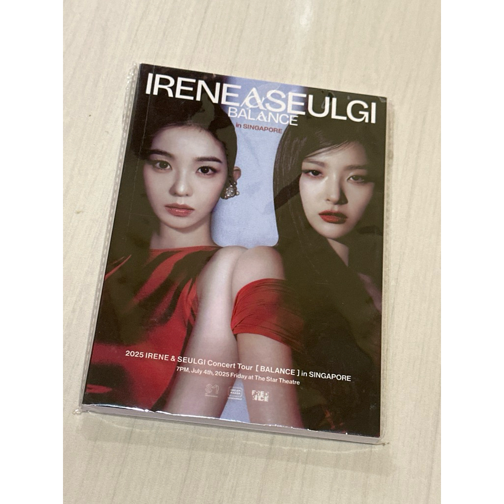

IRENE & SEULGI Singapore Concert MD Note book