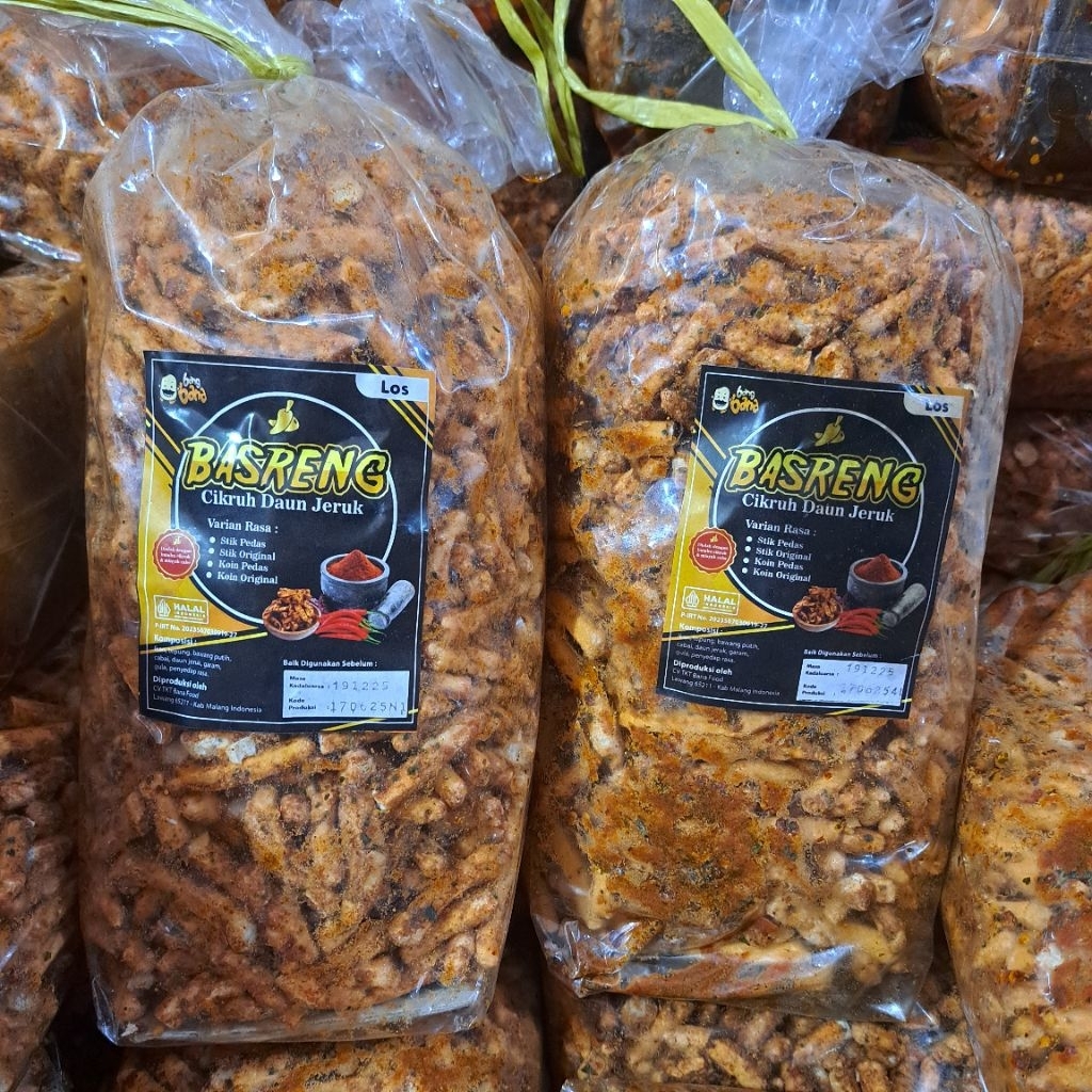 

Basreng stik (Bastik) PREMIUM pedas & original daun jeruk / cikruh / Bangbana