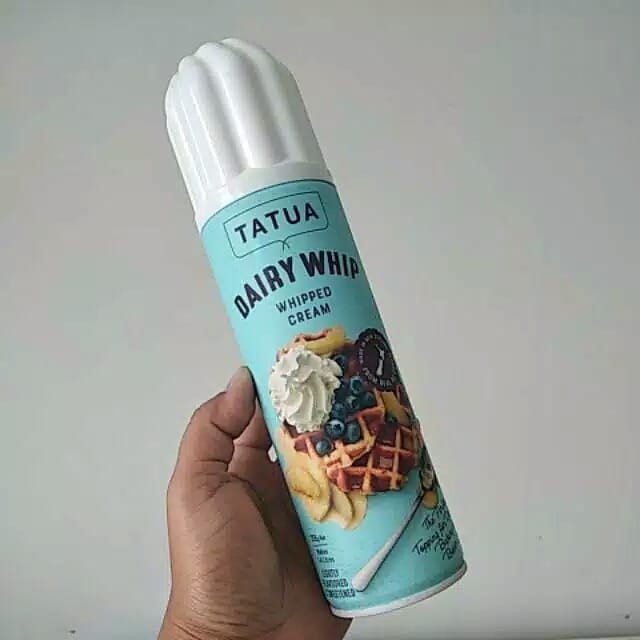 

[oddsolshop] pekanbaru/Tatua Dairy Whipping Cream Aerosol 250GR Krim Whip Bahan Dekorasi Kue Cake