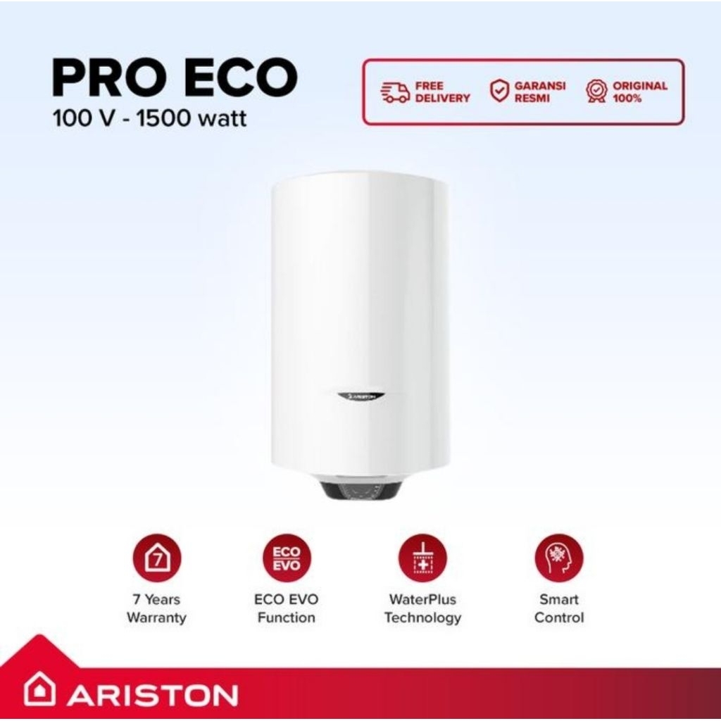 Ariston Water Heater Pro 1 Eco 100 Liter / Water Heater Listrik Ariston Pro 1 Eco 100 Liter