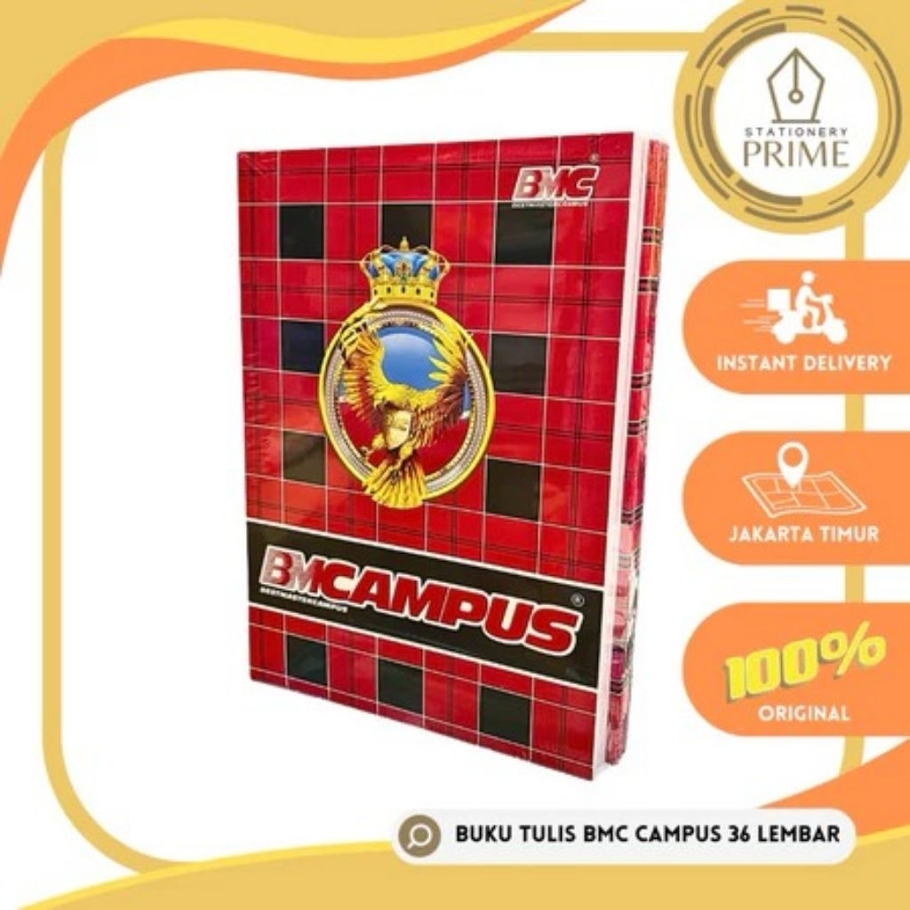 

Buku Tulis BMB / BMC Campus 36 Lembar ( 1 Pack Isi 10 Buku )