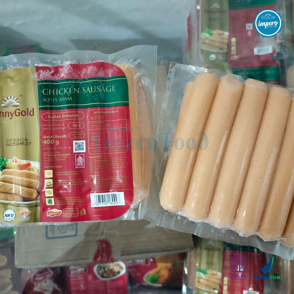 

SunnyGold Sosis Ayam 400gr, isi 12 / Sosis