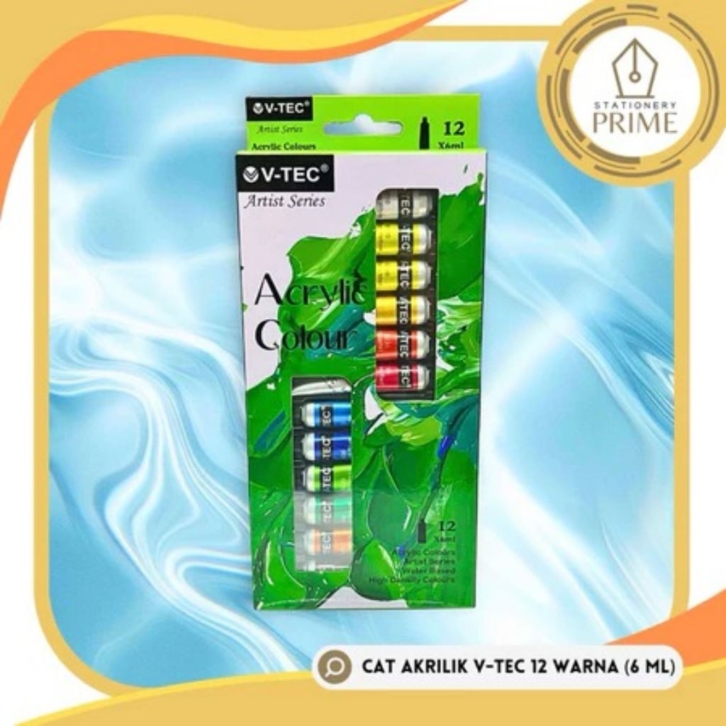 

Cat Akrilik V-Tec / Acrylic Colour VTEC 12 Warna VT-612/A (6 ml)