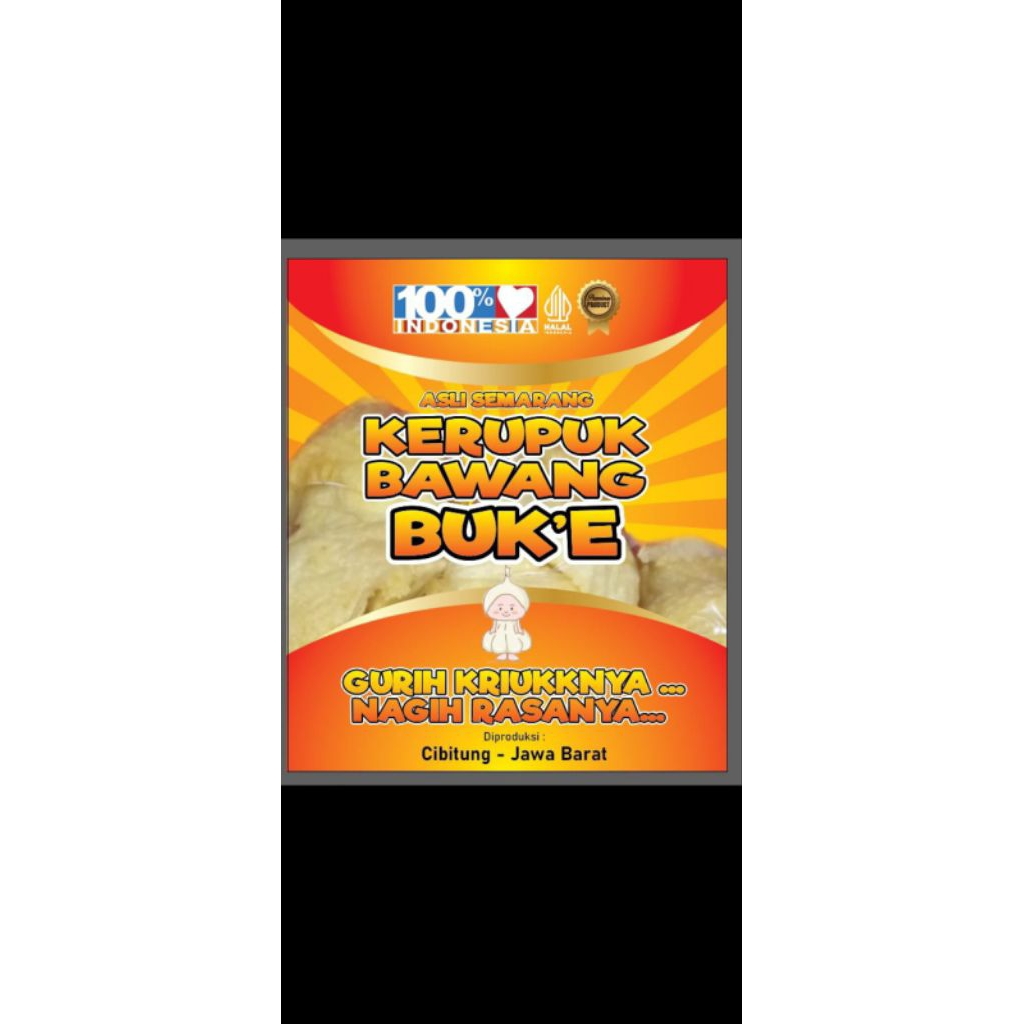 

KERUPUK BAWANG BUK E Khas SEMARANG