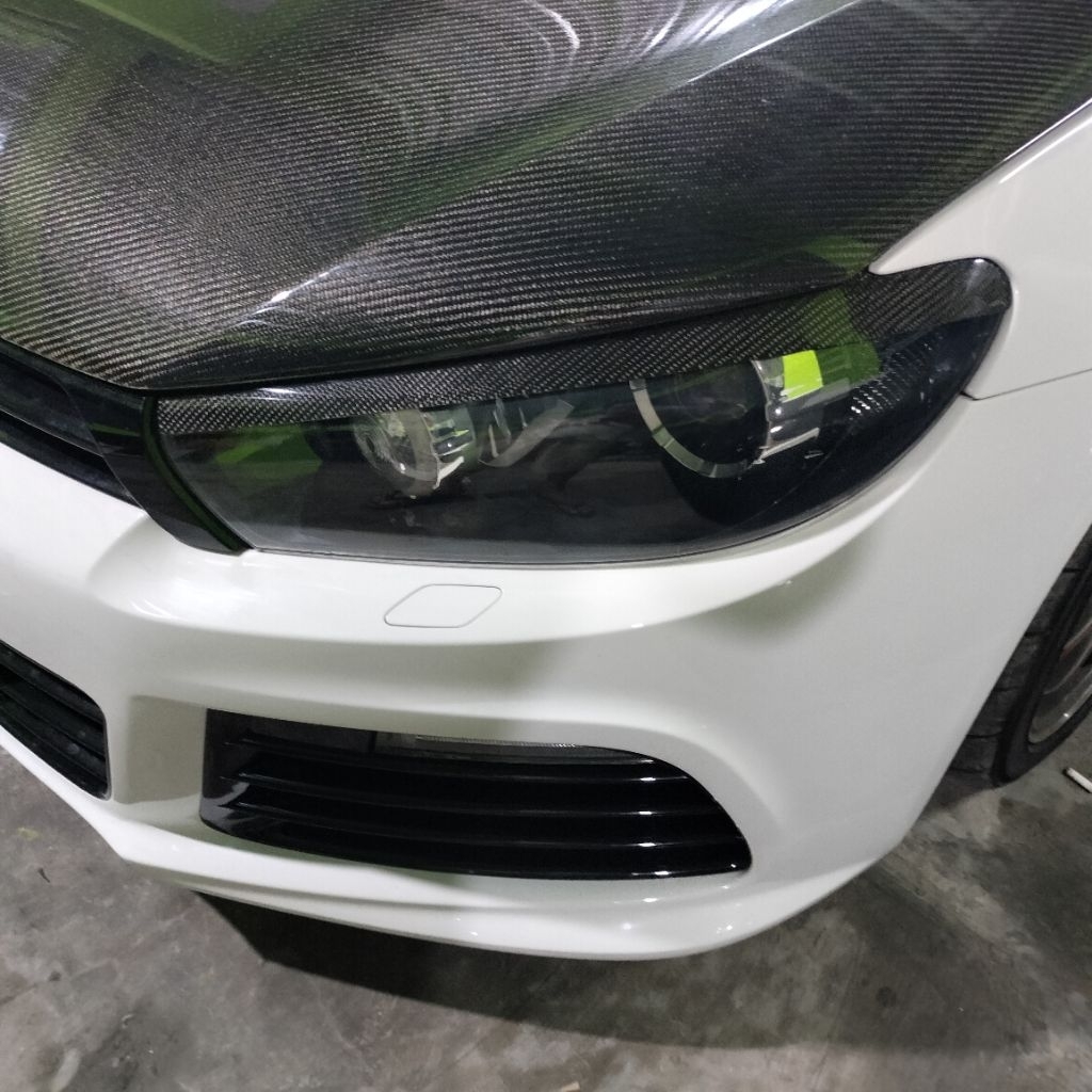 cover alis lampu vw scirocco carbon kevlar