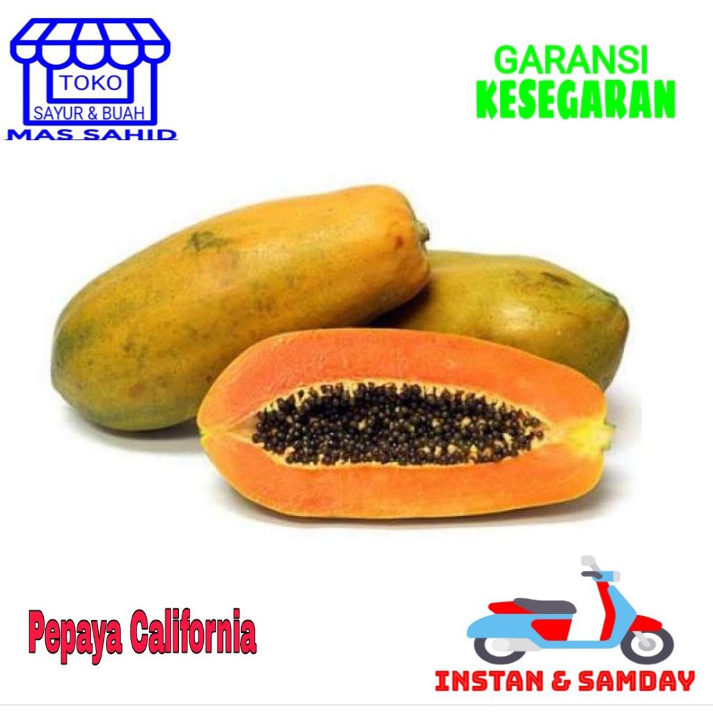 

buah pepaya California pepaya mengkal atau matang 1 buah kirim instan dan sameday