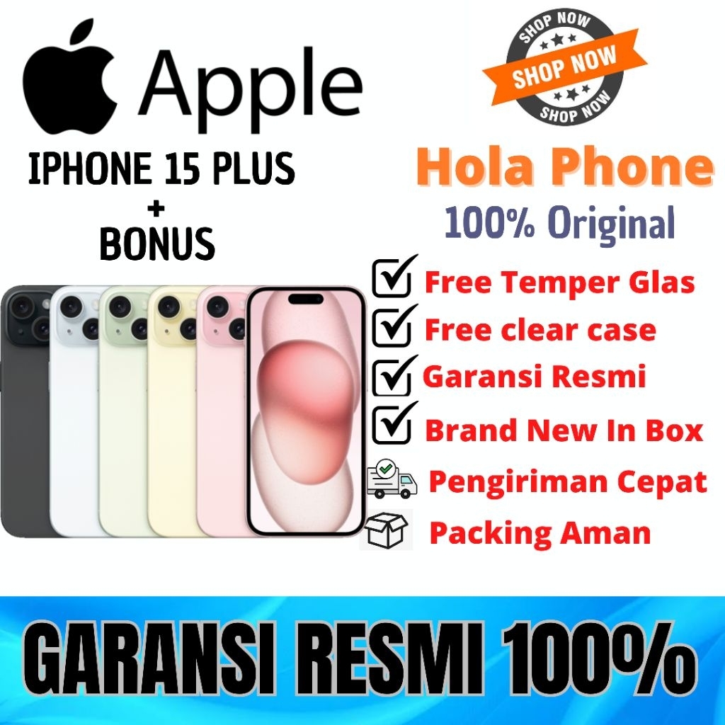 IPHONE 15+ PLUS 128GB 256GB 512GB GARANSI RESMI INDONESIA