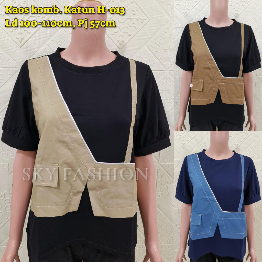 ATASAN/ BLOUSE KAOS KATUN BANGKOK IMPORT