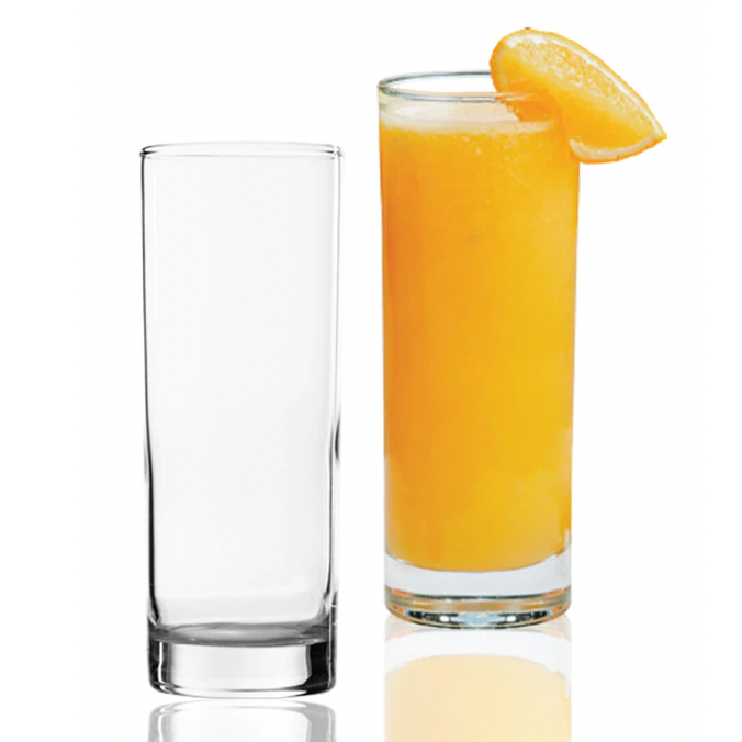 Gelas Kaca Citinova Bamboo 345ML (1 Set isi 6 Gelas) - Gelas Jus Teh Susu - Gelas Tinggi Serbaguna